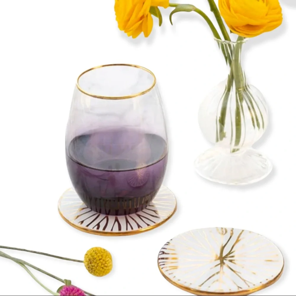 NEW Anna New York Amethyst Ombre Wine Glasses Set of 2 - Picture 2 of 3